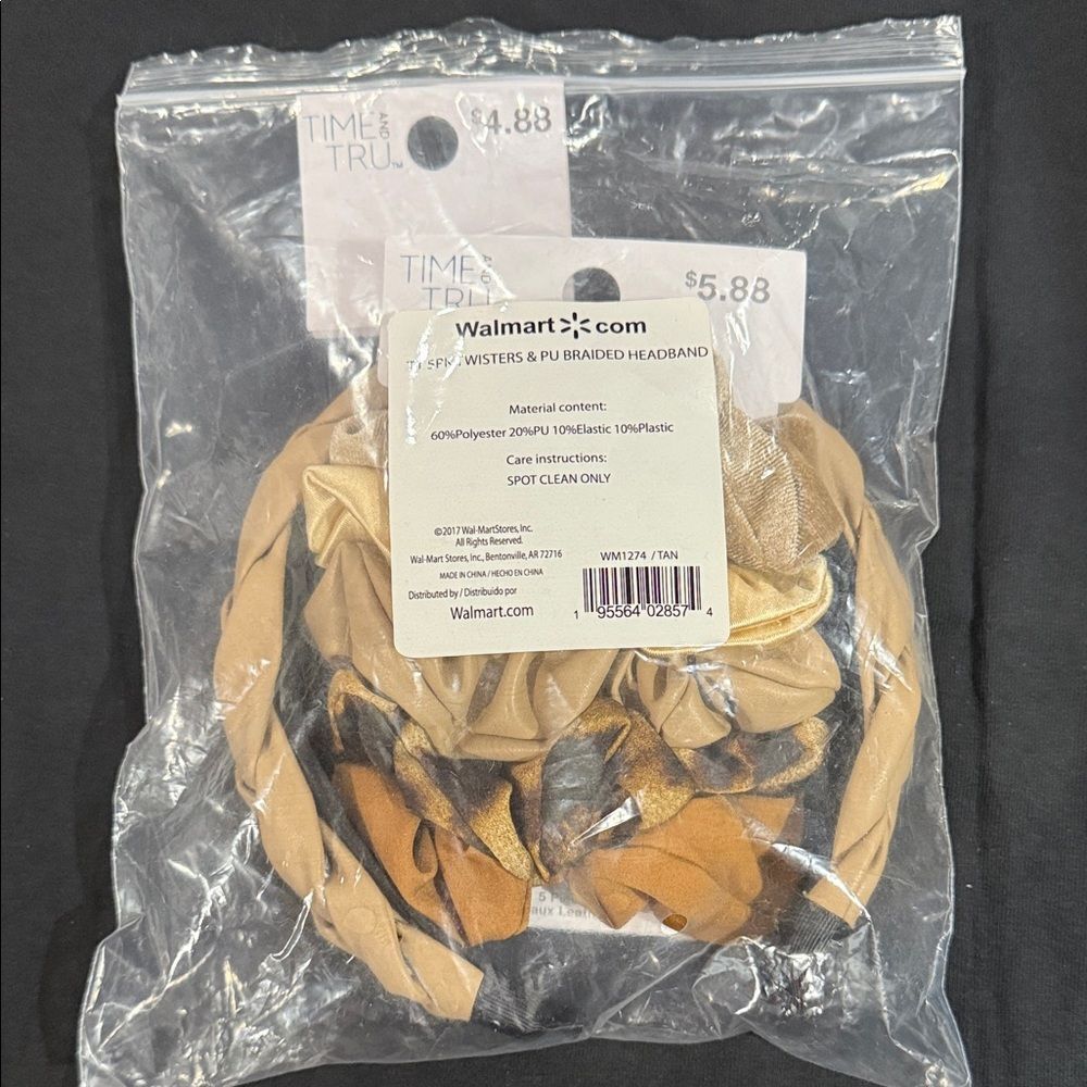 Time and Tru Gold and Tan Hair Accessory Set - Picture 6 of 7